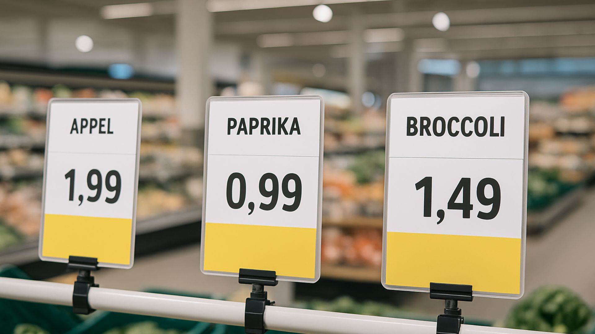 Prijzen in de supermarkt