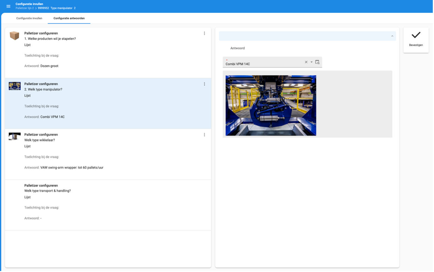 Productconfigurator van Starcode ERP